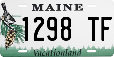 ME license plate 1298TF