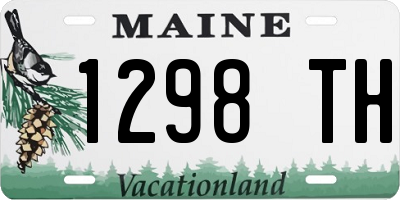 ME license plate 1298TH