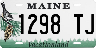 ME license plate 1298TJ