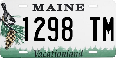 ME license plate 1298TM