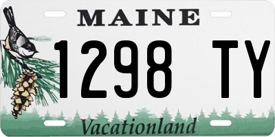 ME license plate 1298TY