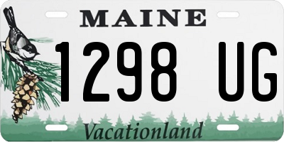 ME license plate 1298UG