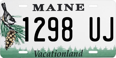 ME license plate 1298UJ