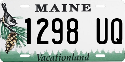 ME license plate 1298UQ