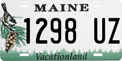 ME license plate 1298UZ
