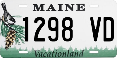 ME license plate 1298VD