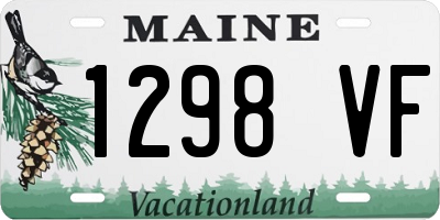 ME license plate 1298VF