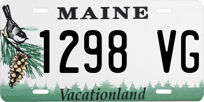 ME license plate 1298VG