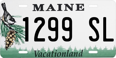 ME license plate 1299SL