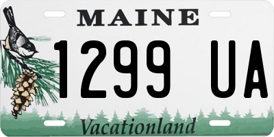 ME license plate 1299UA