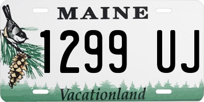 ME license plate 1299UJ