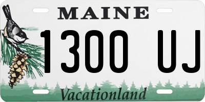 ME license plate 1300UJ