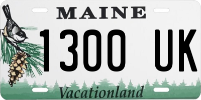 ME license plate 1300UK