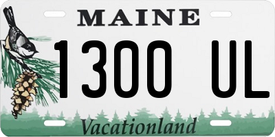 ME license plate 1300UL