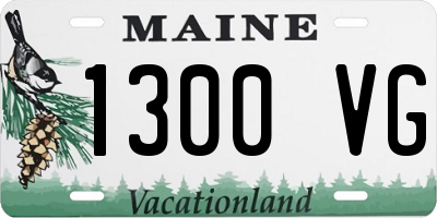 ME license plate 1300VG