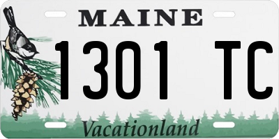 ME license plate 1301TC