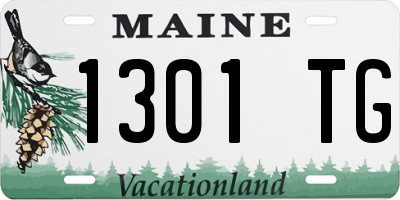 ME license plate 1301TG