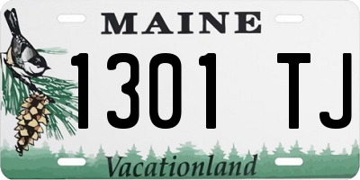 ME license plate 1301TJ