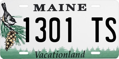 ME license plate 1301TS