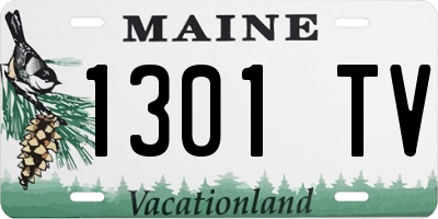 ME license plate 1301TV