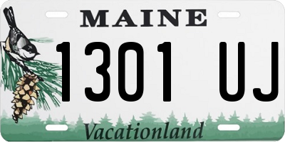 ME license plate 1301UJ