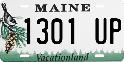 ME license plate 1301UP