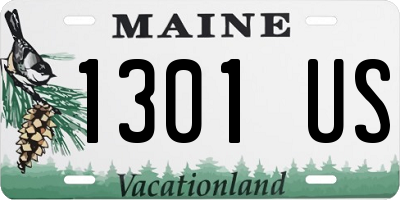 ME license plate 1301US