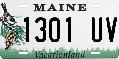 ME license plate 1301UV