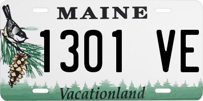 ME license plate 1301VE