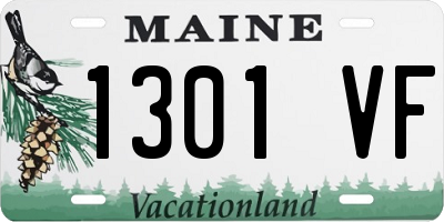 ME license plate 1301VF