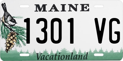 ME license plate 1301VG