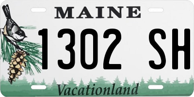 ME license plate 1302SH