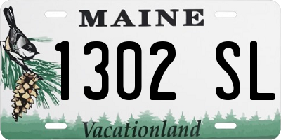 ME license plate 1302SL