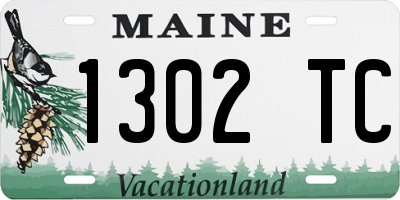 ME license plate 1302TC
