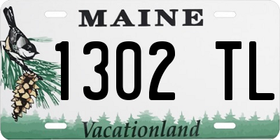 ME license plate 1302TL
