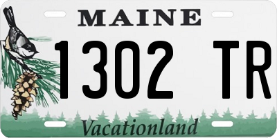 ME license plate 1302TR