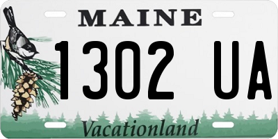 ME license plate 1302UA