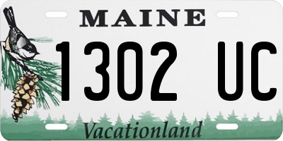 ME license plate 1302UC