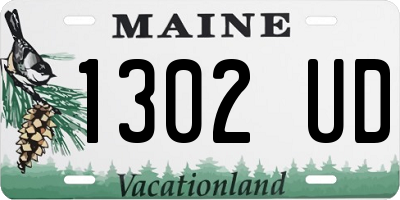 ME license plate 1302UD