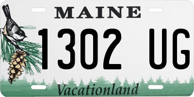 ME license plate 1302UG