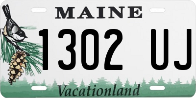 ME license plate 1302UJ