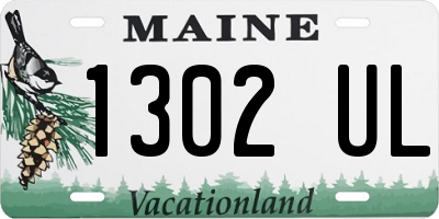 ME license plate 1302UL