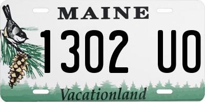 ME license plate 1302UO