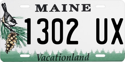 ME license plate 1302UX