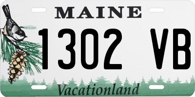 ME license plate 1302VB