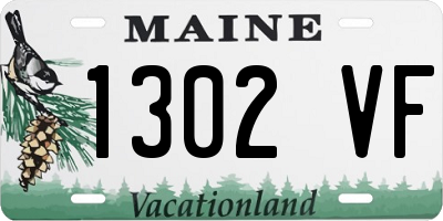 ME license plate 1302VF