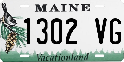 ME license plate 1302VG