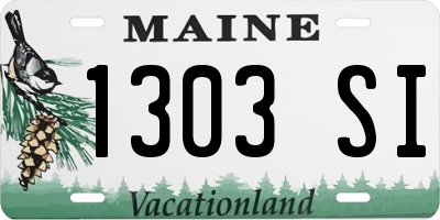 ME license plate 1303SI