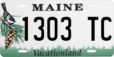 ME license plate 1303TC