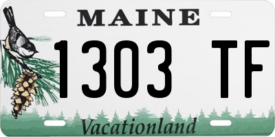 ME license plate 1303TF